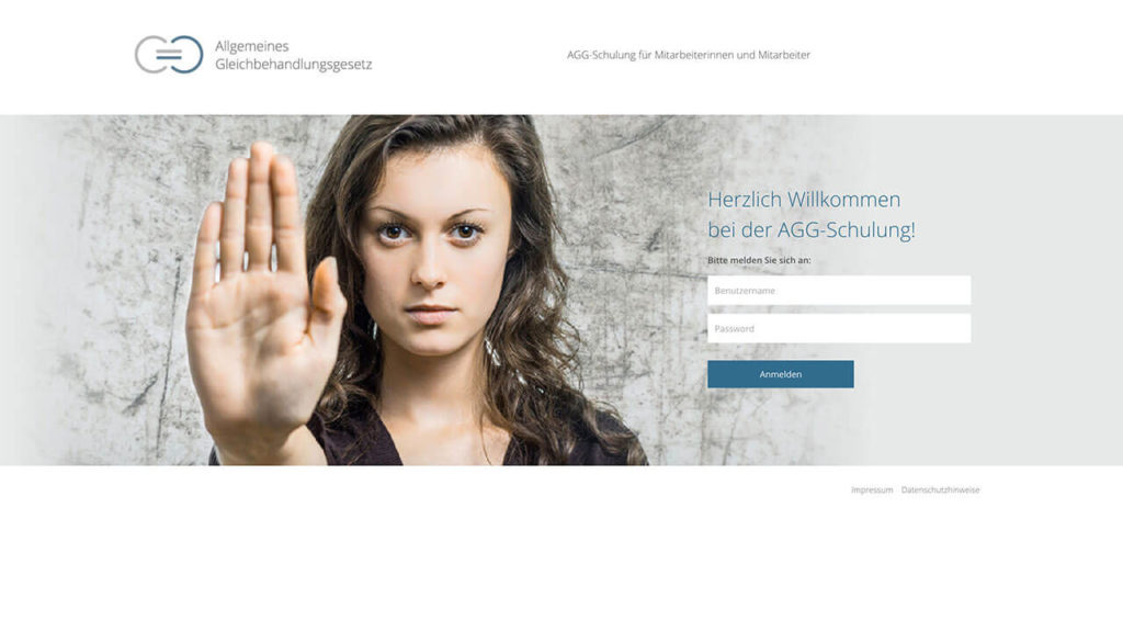 AGG-Zertifikat - Online Schulung - Anmeldung